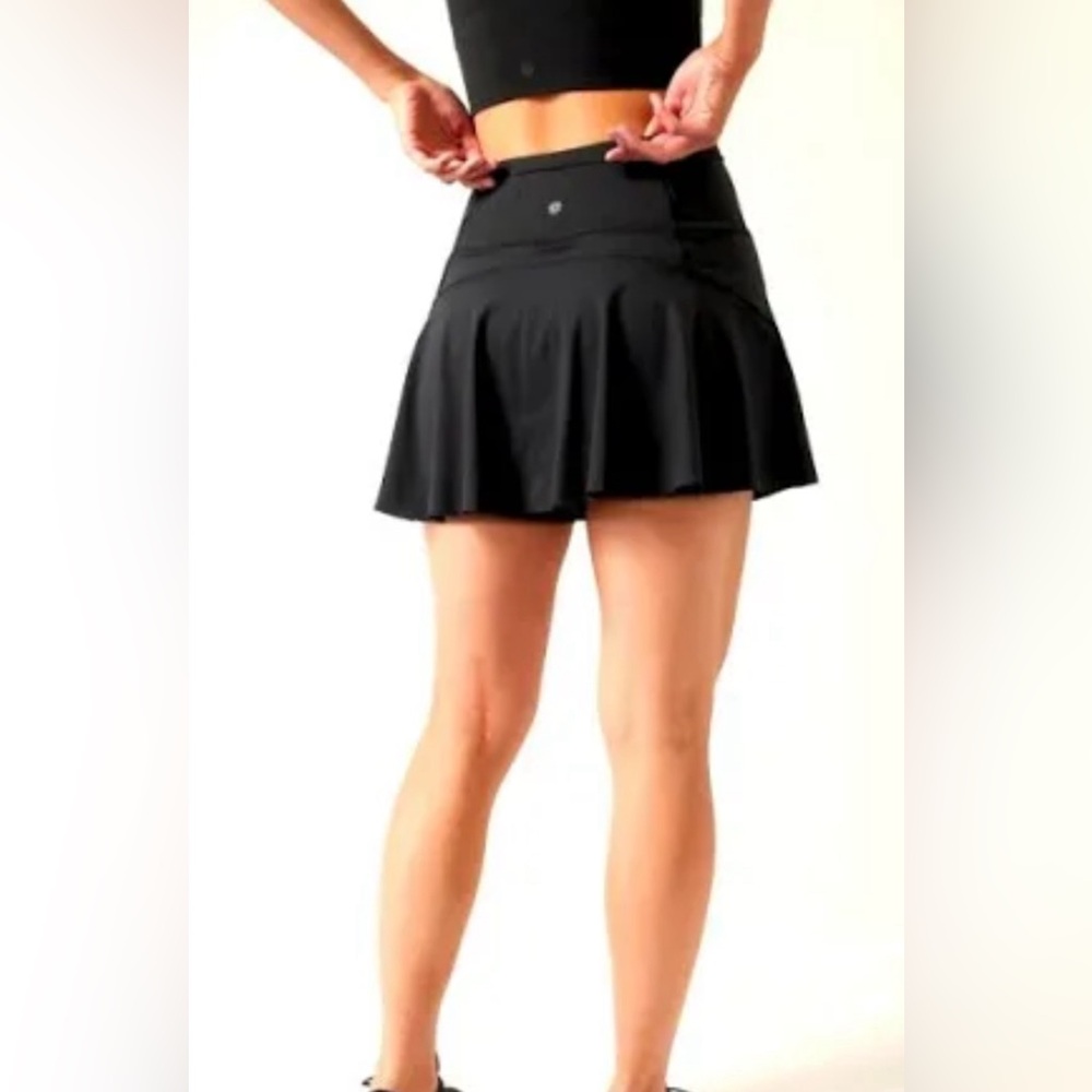 Athleta ace tennis skirt skirt large black NWT